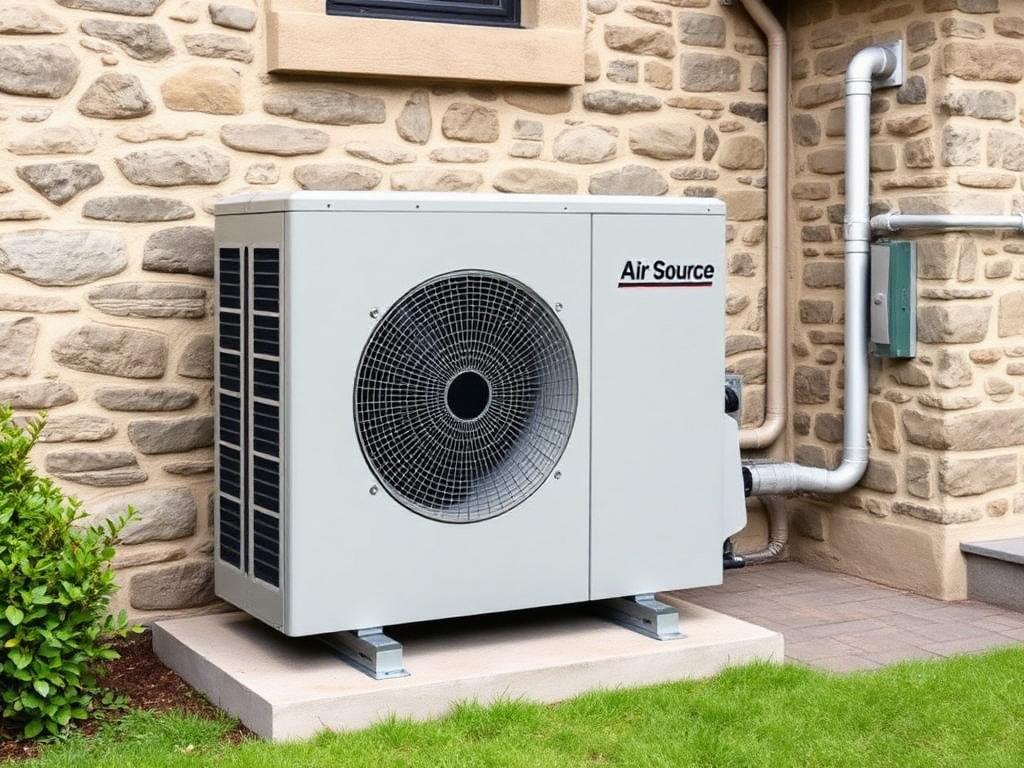 Vaillant air source heat pump fitted at a Borders home